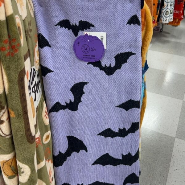 Halloween Bat Throw Blanket